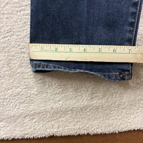 Gap Jeans Mens 32x32 Straight Fit Dark Wash Denim Quality Casual - Picture 3 of 7